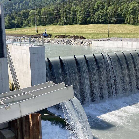 Neues Wasserkraftwerk an der Kander bei Wimmis in Betrieb