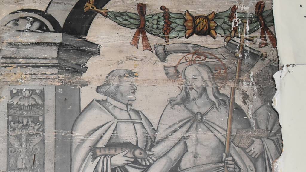 400 Jahre versteckt: Forscher entdecken verborgenes Wandbild in Wil