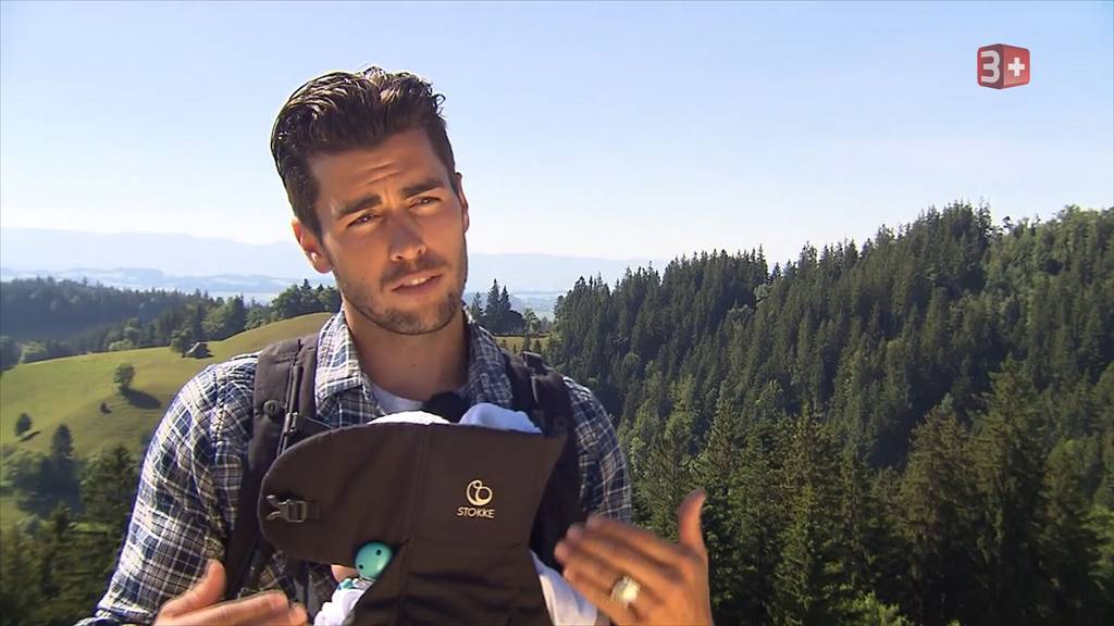 Rafael Beutl mit dem kleinen Louie.