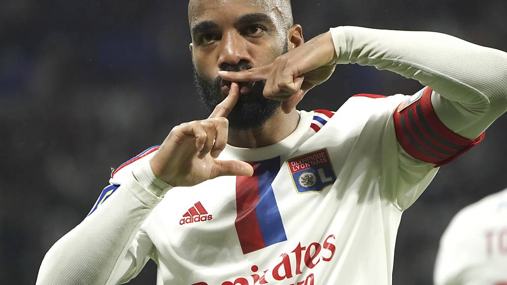 Alexandre Lacazette traf für Lyon zweimal