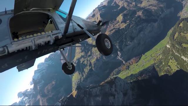 Spektakulärer Stunt beim Jungfraujoch