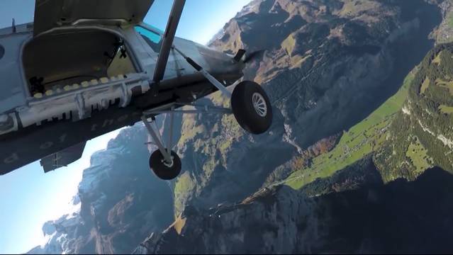 Spektakulärer Stunt beim Jungfraujoch