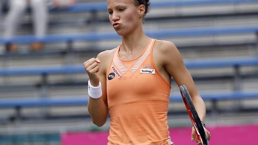 Geschafft: Viktorija Golubic steht nach Dreisatzsieg über Denisa Allertova im Achtelfinal