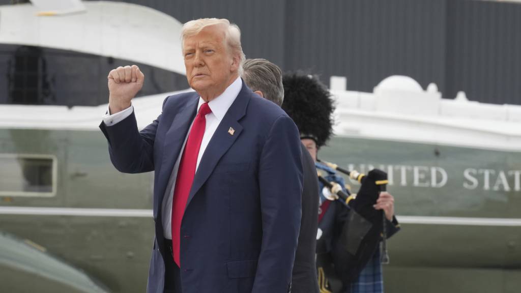 US-Präsident Donald Trump in Schottland. Foto: Jacquelyn Martin/AP/dpa
