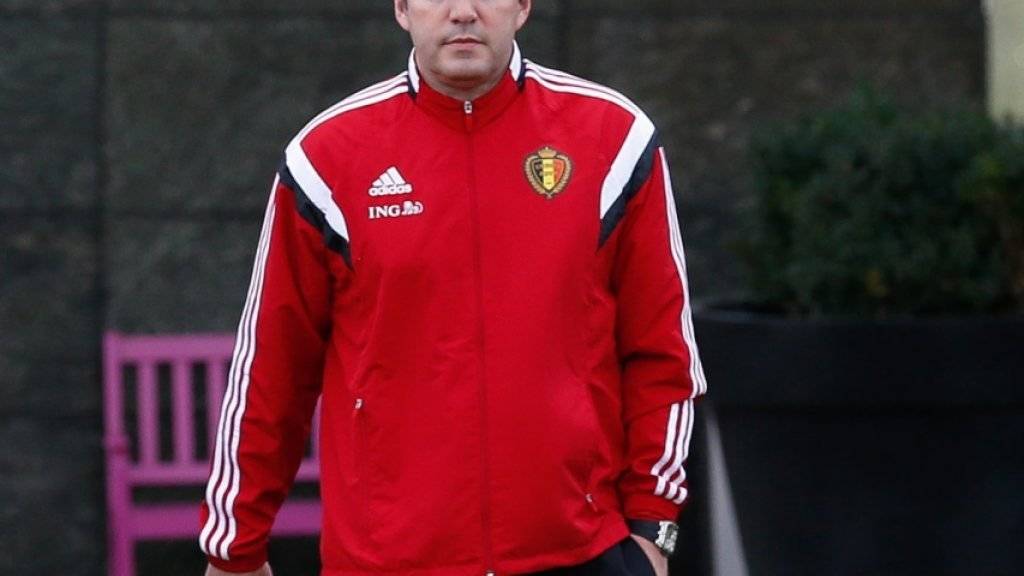 Doch ein Testspiel für Belgiens Coach Marc Wilmots und sein Team: statt in Brüssel halt in Leiria