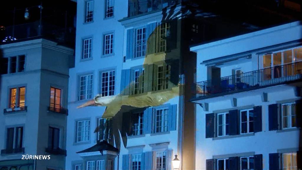 Silvesterspektakel: Gerry Hofstetter projiziert Lichtspiele an Gebäude