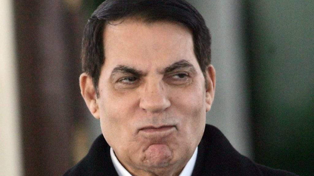 Ein Schwiegersohn von Tunesiens Ex-Präsident Ben Ali (Bild) ist wegen der Beteiligung an einem Korruptionsskandal in der Schweiz verurteilt worden.
