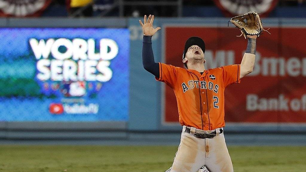 Houstons Alex Bregman kann den ersten World-Series-Titel der Astros noch kaum fassen