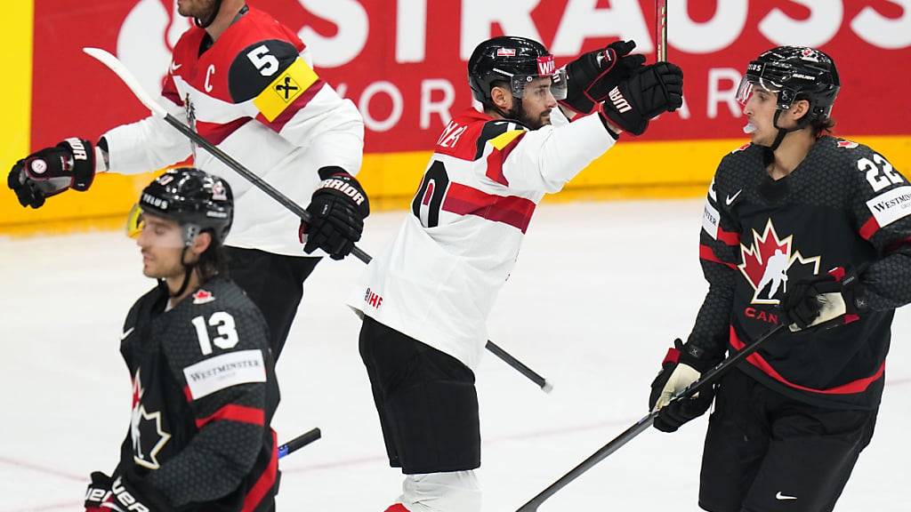 Österreichs Eishockeyaner ringen Weltmeister Kanada einen Punkt ab