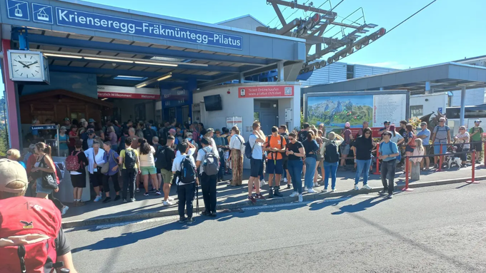 «Empfehlen, anderen Ausflug zu planen» – Pilatus-Bahn stand still