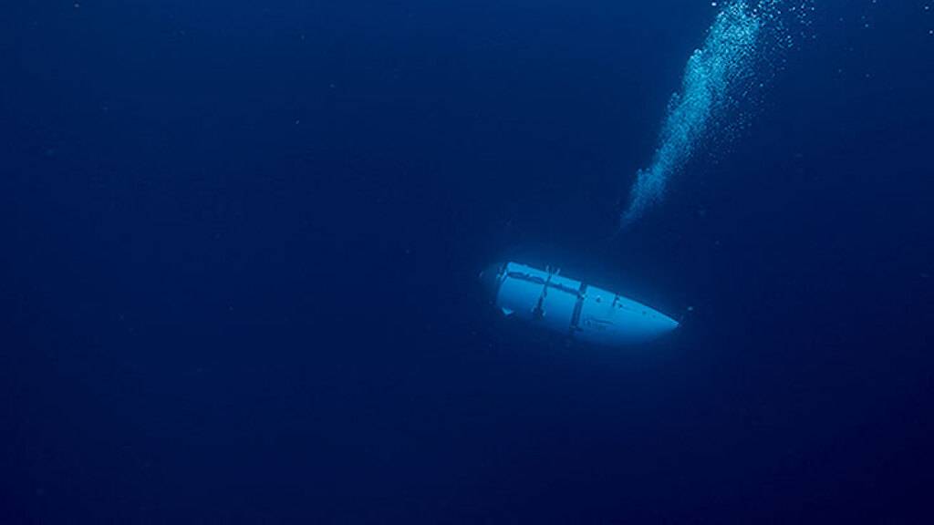 Dieses undatierte von OceanGate zur Verfügung gestellte Foto zeigt das Tauchboot «Titan».