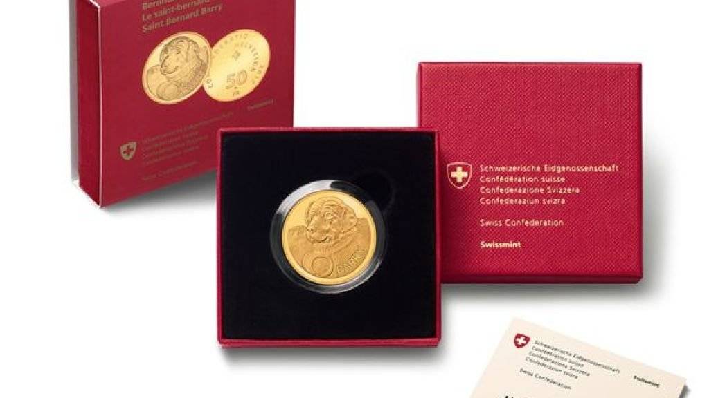 Die neue «Barry»-Goldmünze der Eidgenössischen Münzstätte Swissmint kostet 580 Franken.