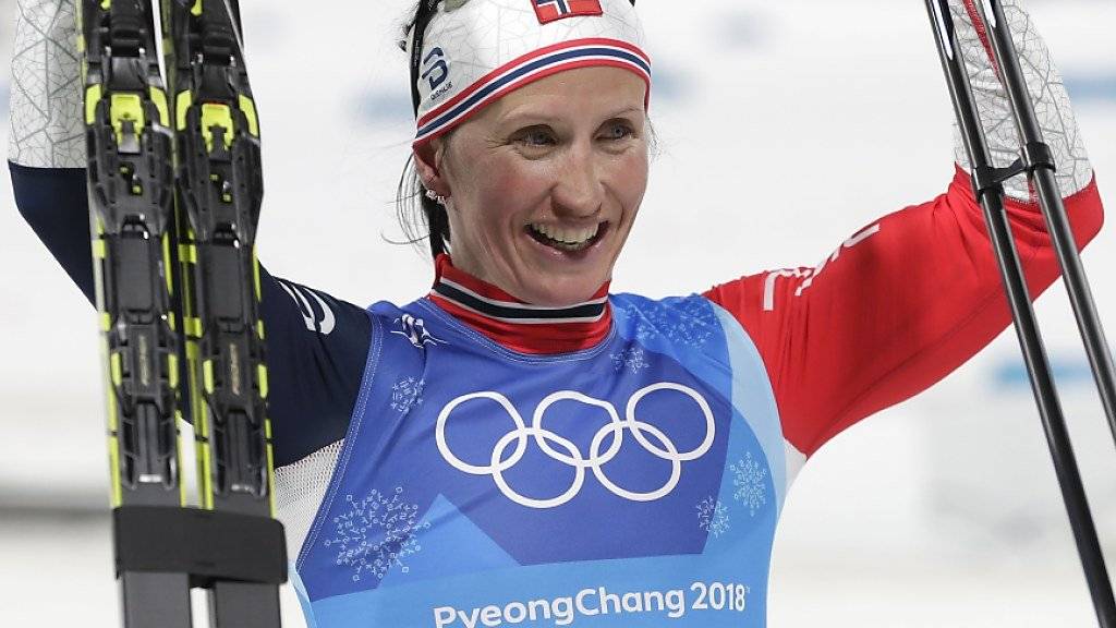 Wäre mit Gold im Teamsprint die erfolgreichste Winter-Olympionikin aller Zeiten: Marit Björgen