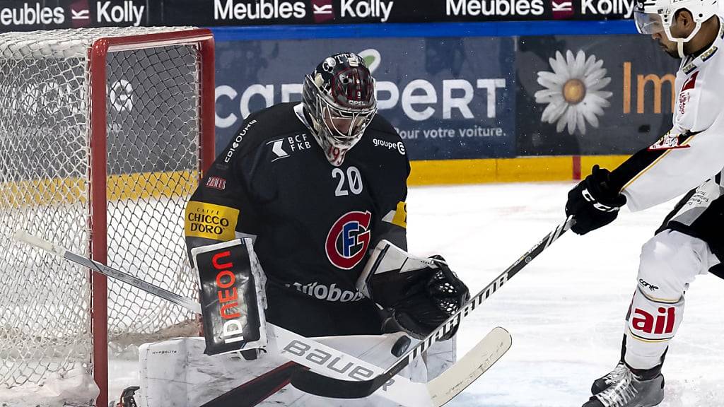 Kommt jetzt alles gut? Reto Berra führt den kriselnden HC Fribourg-Gottéron mit einem Shutout zum 4:0 über Lugano