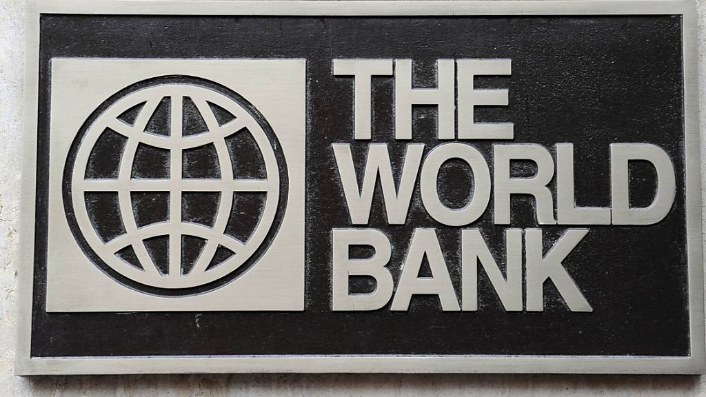 ARCHIV - Das Logo der World Bank, aufgenommen am 01.11.2009 in Washington. Foto: Rainer Jensen/dpa