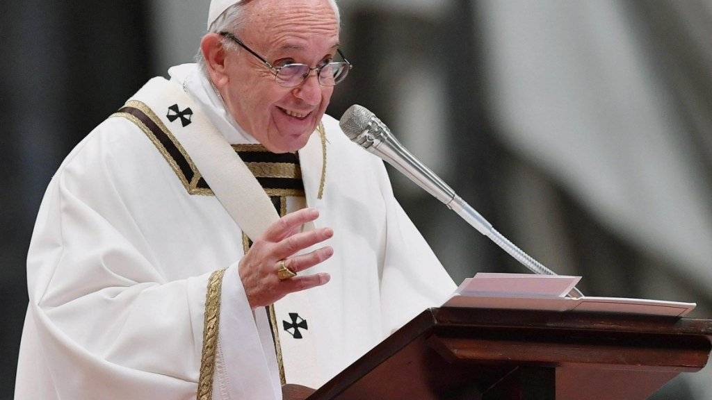 Papst Franziskus bei der Chrisam-Messe im Petersdom.