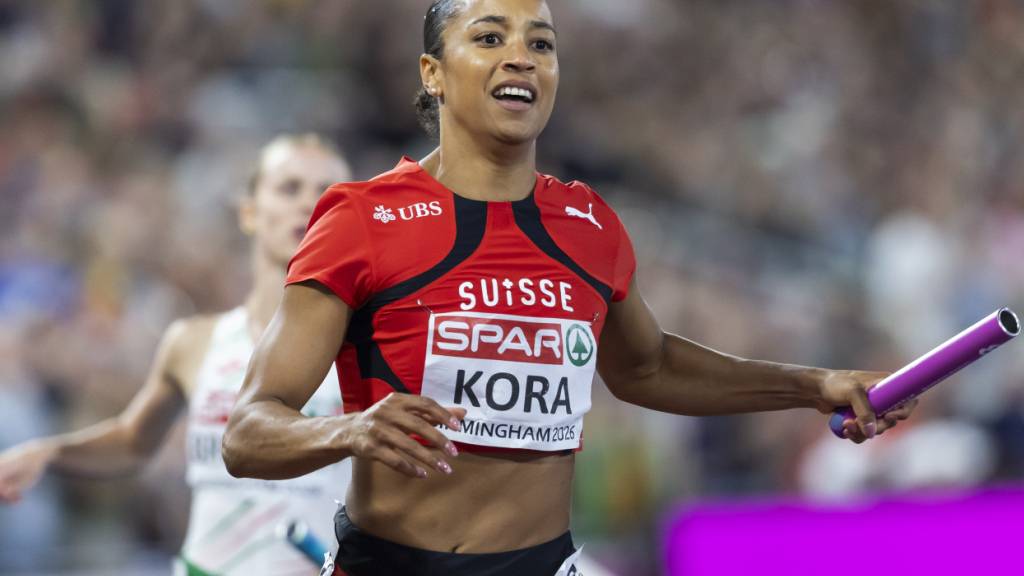 Schlussläuferin Salomé Kora bringt nach schwachem Wechsel doch noch Silber ins Ziel