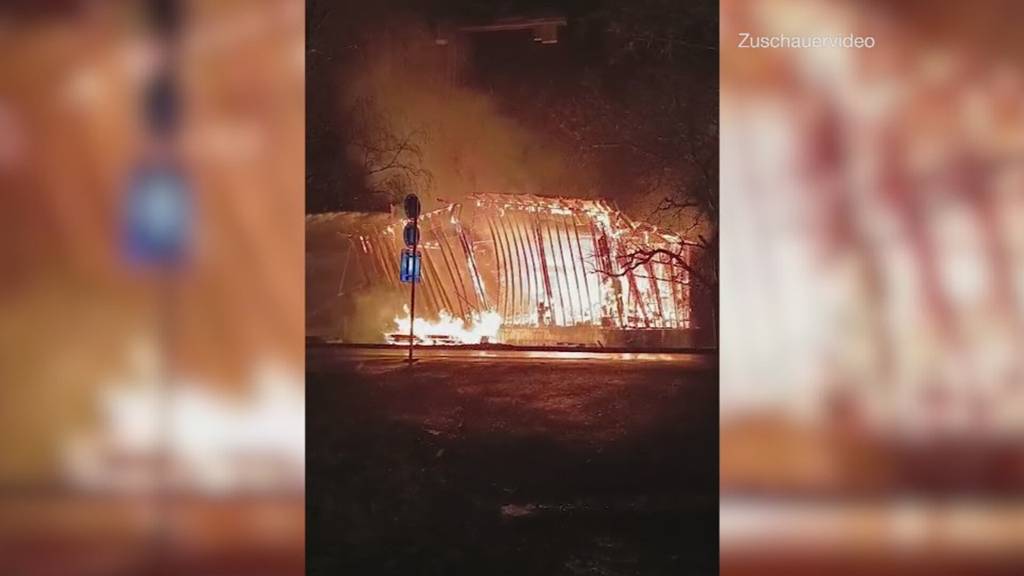 Werkhalle in Giswil niedergebrannt