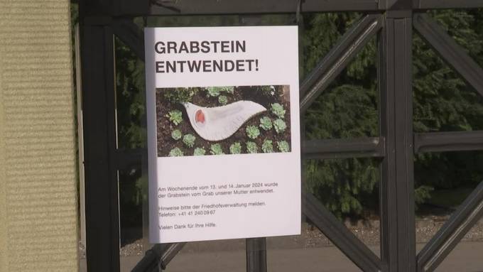 «Kein Verständnis für eine solche Tat»: Unbekannte stehlen Grabstein