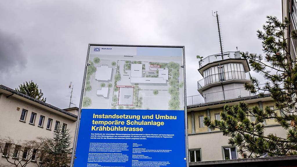 Der Zürcher Stadtrat will das ehemalige Meteo-Schweiz-Gebäude zum temporären Schulhaus umnutzen.