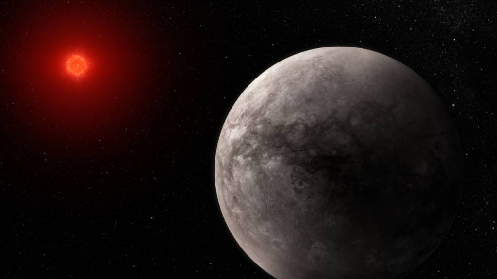 Diese von der Europäischen Weltraumorganisation zur Verfügung gestellte Abbildung zeigt, wie der Exoplanet TRAPPIST-1 b aussehen könnte. (Archivbild)