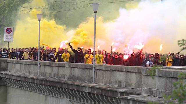 Cupfinal: Ruhige Fanmärsche durch Bern