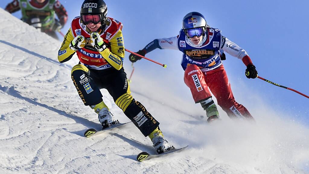 Fanny Smith (rechts) lauert im Nacken der schwedischen Dominatorin Sandra Näslund