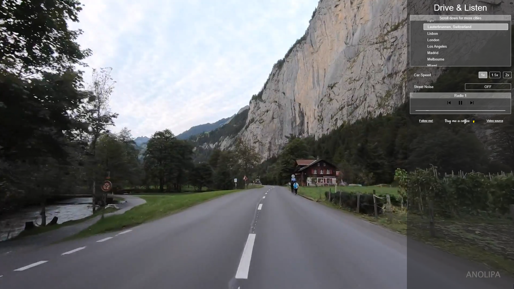 Drive and Listen Lauterbrunnen