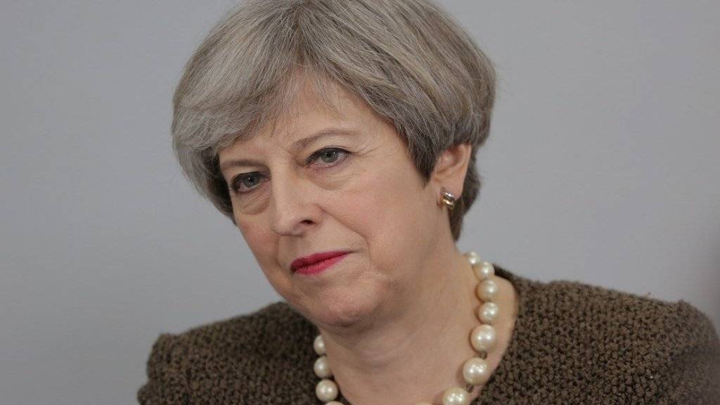 Die britische Premierministerin Theresa May - hier am Montag in London - will am 29. März der EU die Austrittserklärung Grossbritanniens überreichen.