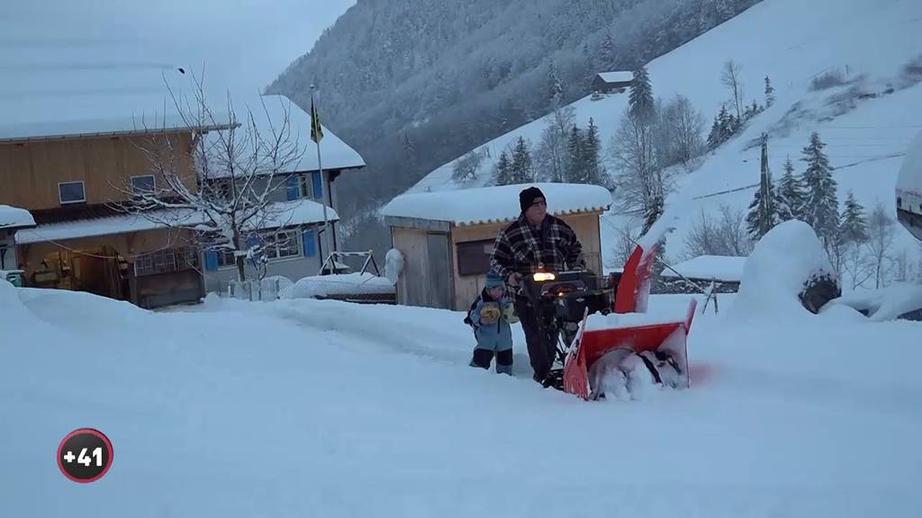 Im Schnee und Schattenloch