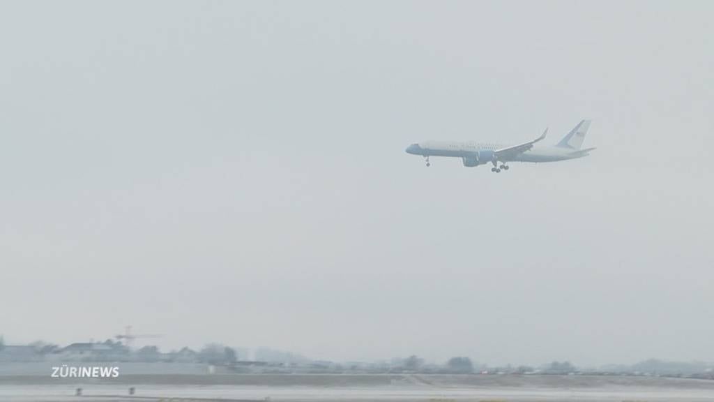 Mit Verspätung in Zürich: US-Präsident landet unter höchsten Sicherheitsvorkehrungen