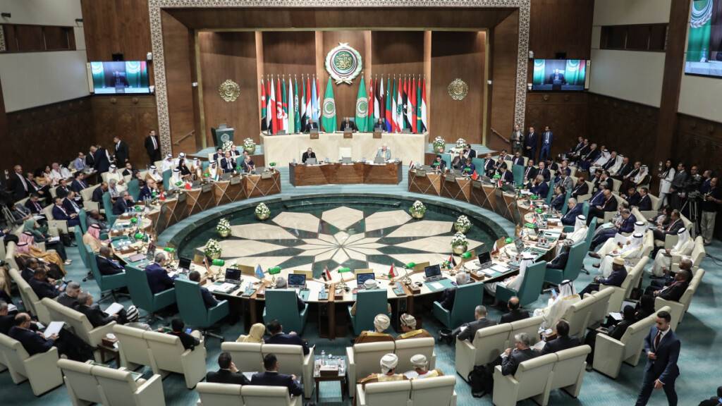 ARCHIV - Das Treffen der arabischen Außenminister im Sitz der Arabischen Liga. Foto: Momen Samir/dpa