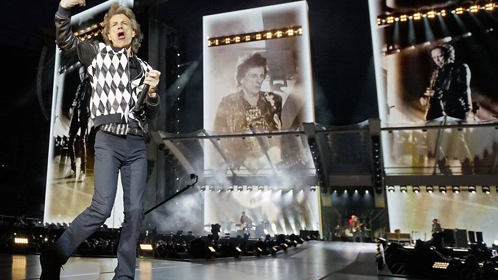 Hat's noch immer drauf: Mick Jagger beim Auftakt zur Tournee «No Filter» in Chicago.