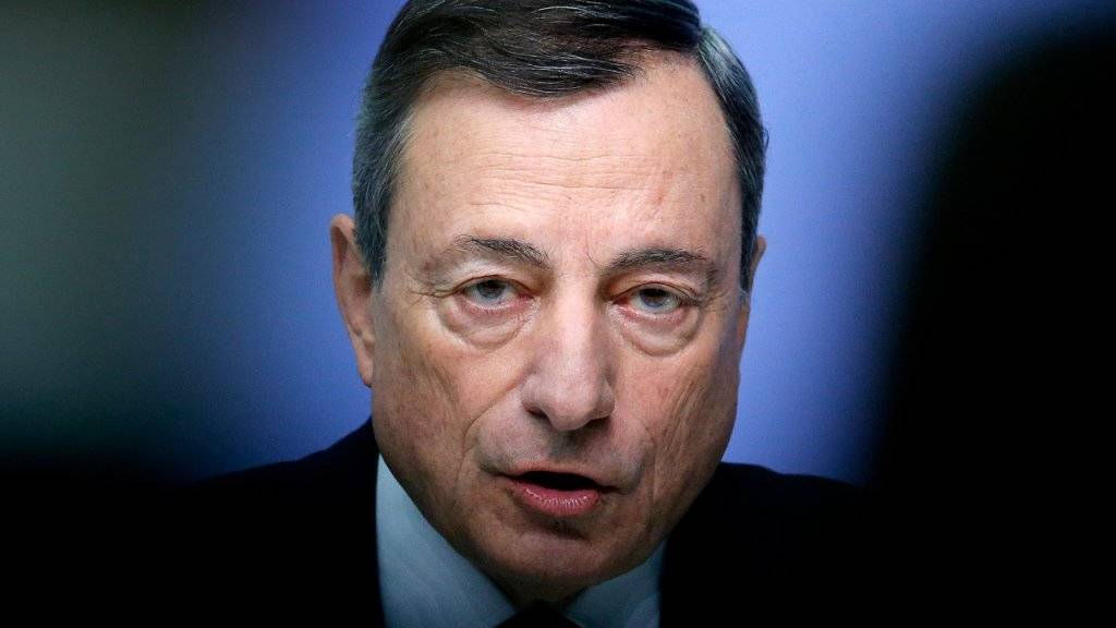 Mario Draghi, Chef der europäischen Zentralbank EZB, belässt den Leitzins für den Euroraum auf dem Rekordtief von null Prozent. (Archiv)