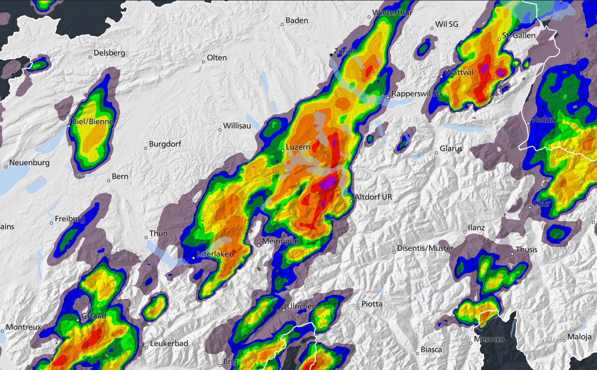 Gewitter am Freitag in der Zentralschweiz