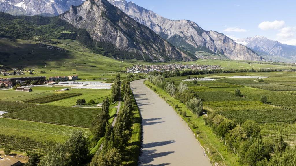 Die dritte Rhonekorrektion ist das grösste Hochwasserschutzprojekt der Schweiz. (Archivbild)