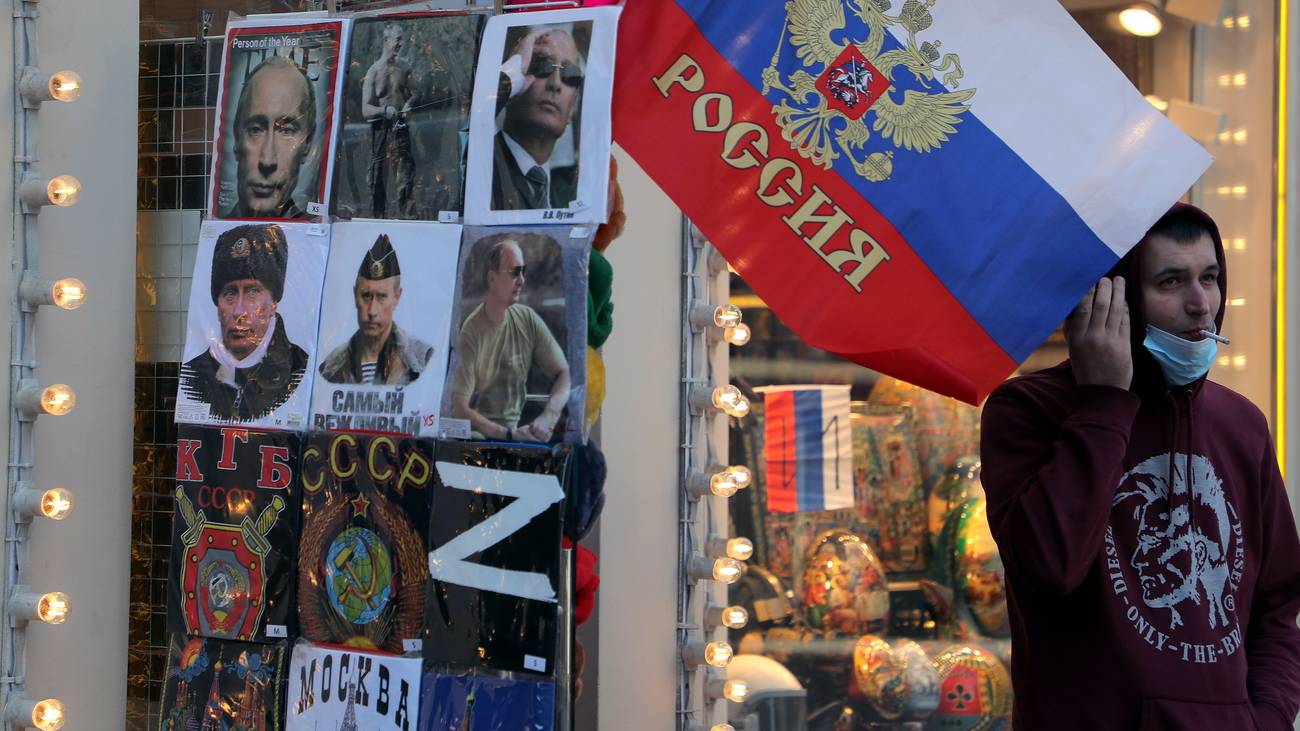 Das Z in einem Moskauer Souvenir-Shop.