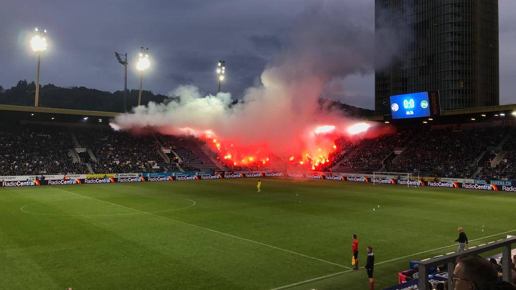 FC St.Gallen Fans im Stadion