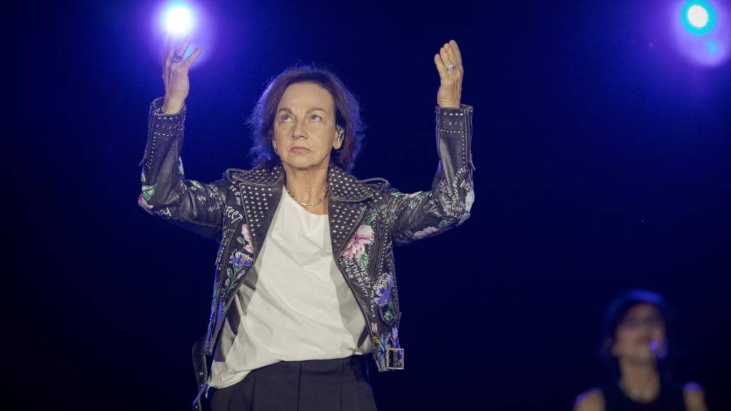 Gianna Nannini rockte am Donnerstag am «Moon & Stars»-Festival die Piazza Grande in Locarno.