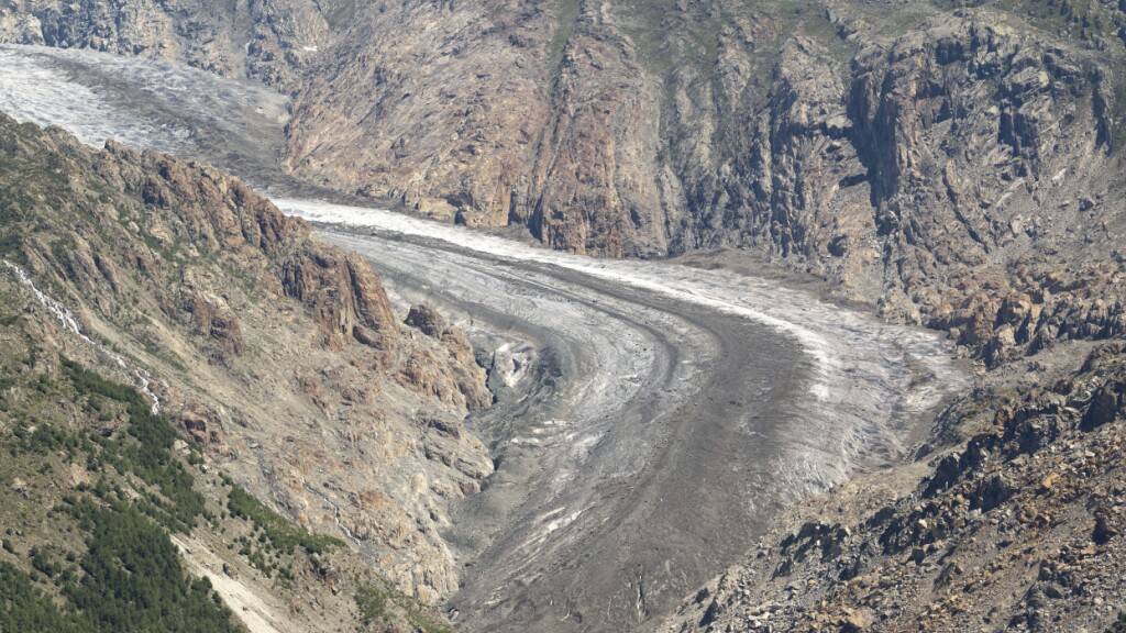 Die Schweizer Gletscher, wie der Aletschgletscher auf dem Bild, leiden unter dem Hitzesommer 2026. (Archivbild)