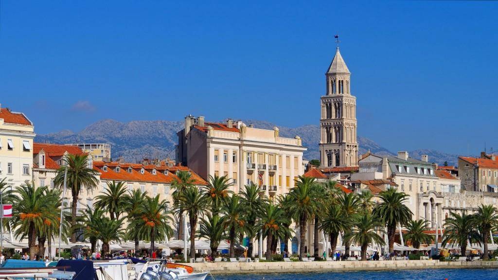 Split liegt in Kroatien, direkt am Meer