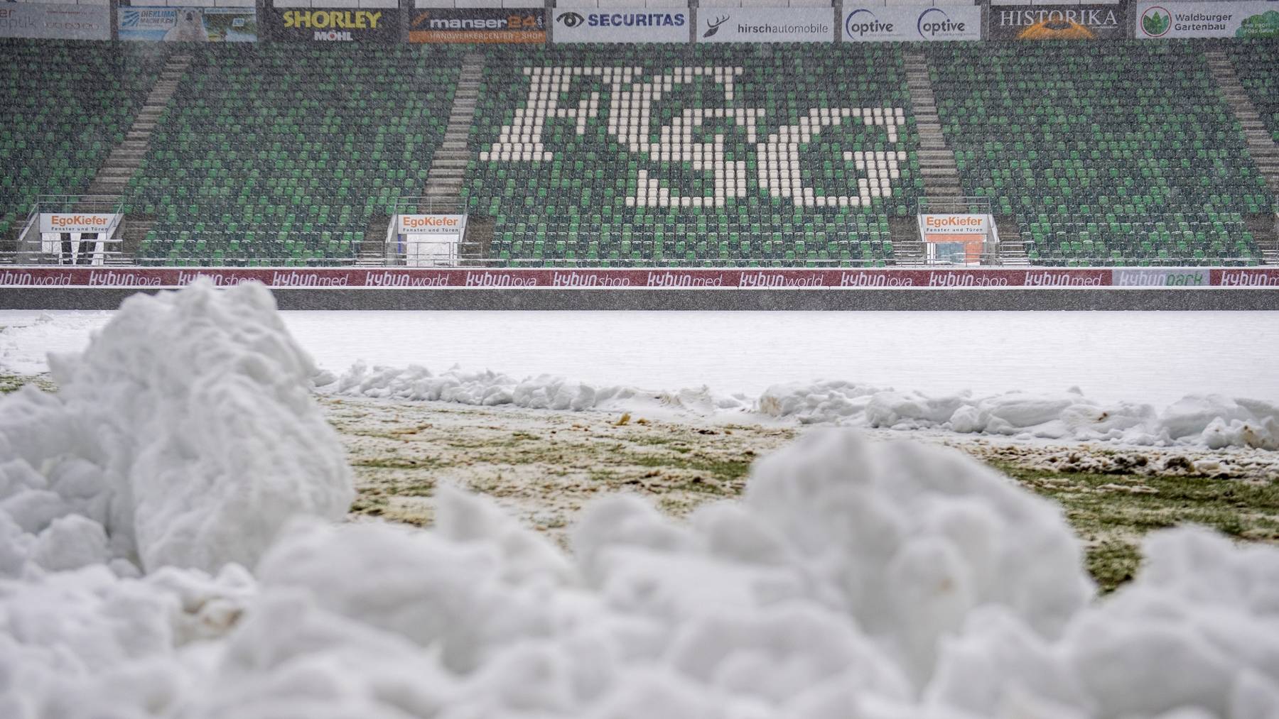 Der Schnee vermieste dem FC St.Gallen den Rückrundenstart.