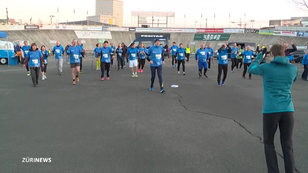 Sportlich unterwegs: Zürcher Kantonsräte trafen sich in Oerlikon zum Jogging