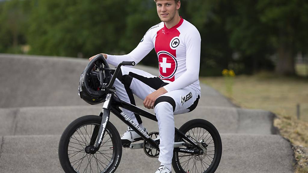 BMX-Fahrer Cédric Butti sorgte in Bogota bereits für den vierten Schweizer Podestplatz in dieser Weltcup-Saison