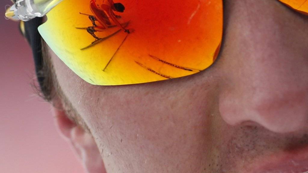 In der Sonnenbrille von Maxim Wylegschanin spiegeln sich die Konkurrenten (Archivaufnahme)