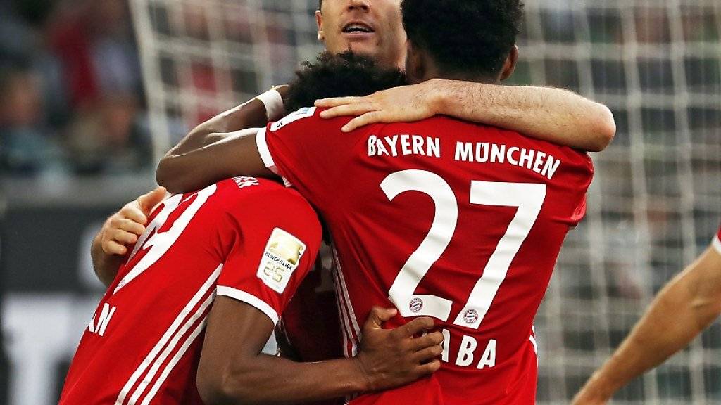 Bayern Münchens Meisterjubel in Wolfsburg mit Lewandowski, Alaba, Coman und Robben