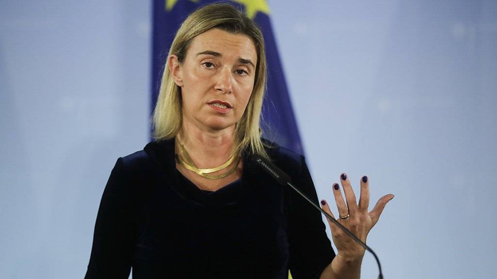 Die EU-Aussenbeauftragte Federica Mogherini am Donnerstag in Berlin