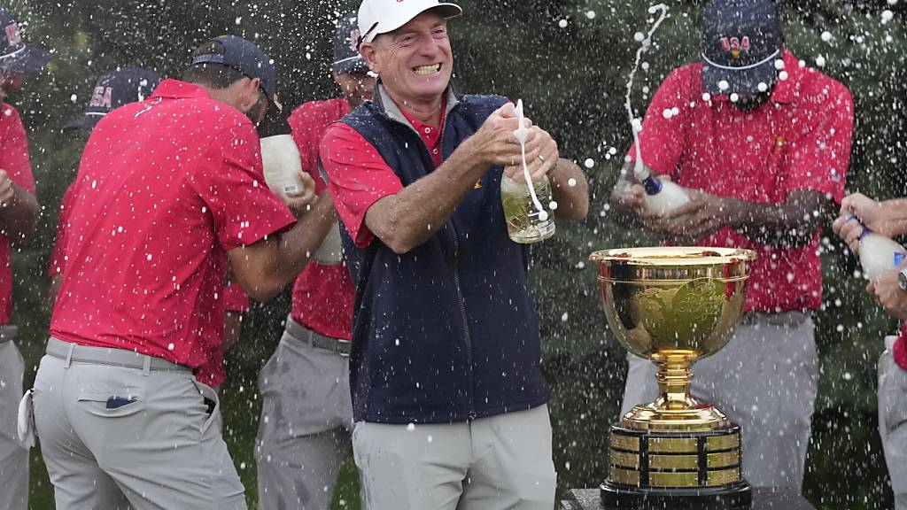 Team USA bejubelt in Montreal den neuerlichen Gewinn des Presidents Cup