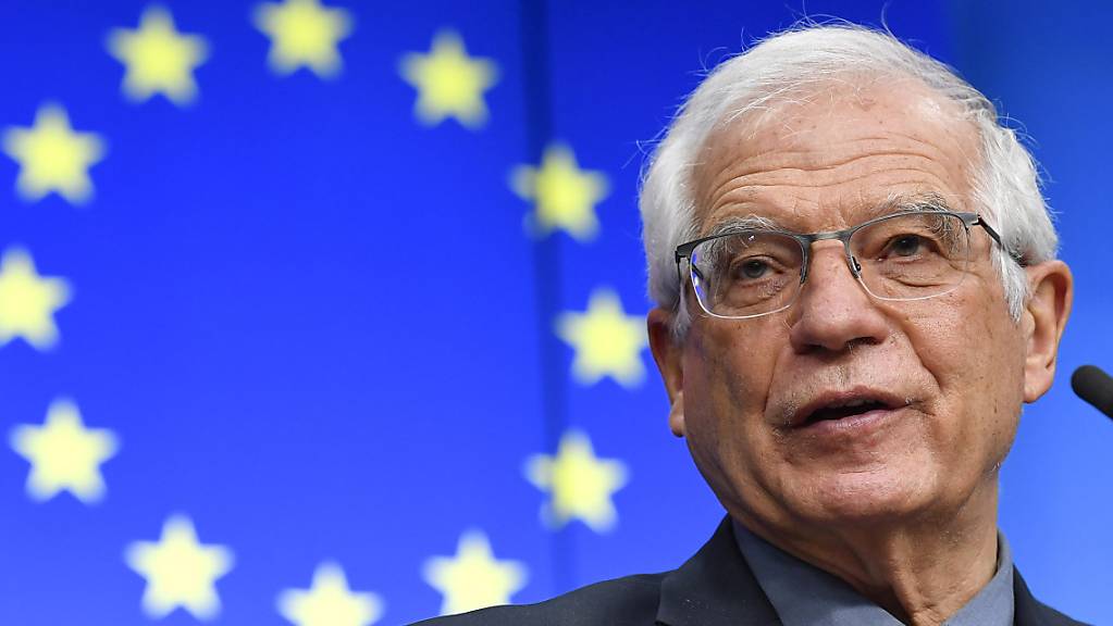 Josep Borrell, EU-Außenbeauftragter, spricht während einer Pressekonferenz im Gebäude des Europäischen Rats. Foto: John Thys/Pool AFP/AP/dpa