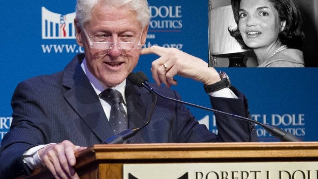 Schwerenöter Bill Clinton soll auch vor Jackie Onassis-Kennedy nicht Halt gemacht haben (Archiv).